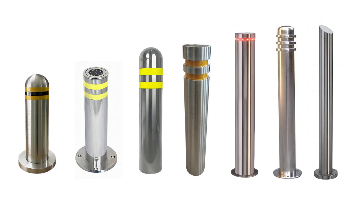 Stainless Steel Permanent Static Security Bollards 1 Stainless Steel Permanent Static Security Bollards 1